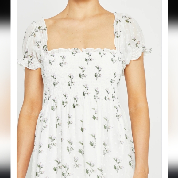 NWT! O.P.T. , Cypress Midi Dress, White/Green/Lilac, Size Large, MSRP $148 - Picture 2 of 13